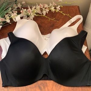 Set of 2 George Padded T-Shirt Bras Plus Size 42DD